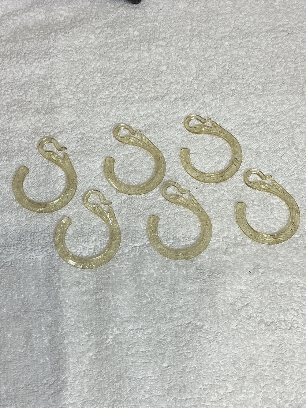 🌼Vintage 60’s🌼 swan shower curtain hooks